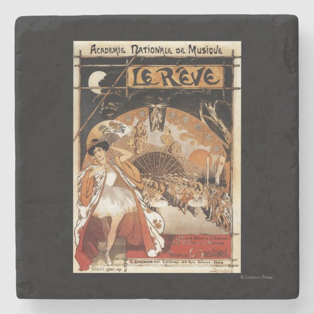 Leistungs-Opernhaus Le Reve Ballet Steinuntersetzer (Vorderseite)