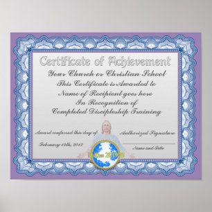 Leistungsbescheinigung (Christliches Organ) Poster