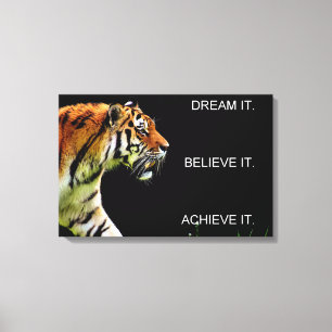 Leistungserfolgs-Motivationsinspiration Leinwanddruck
