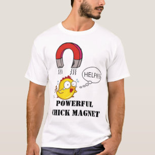 Leistungsfähiger Küken-Magnet T-Shirt