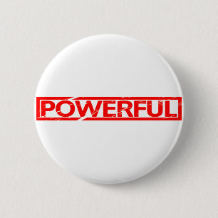 Leistungsstarke Briefmarke Button