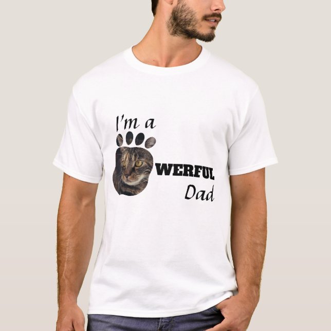 Leistungsstarke Cat/Hund Mama Textpaws fügen dem F T-Shirt (Vorderseite)