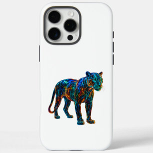 Leistungsstarke Panther Art iPhone 16 Pro Max Hülle