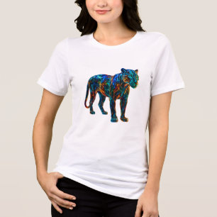 Leistungsstarke Panther Art Tri-Blend Shirt