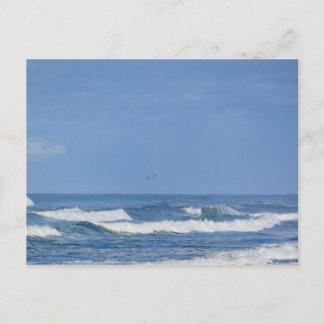 Leistungsstarke pazifische Ozeanwellen IV Postkart Postkarte