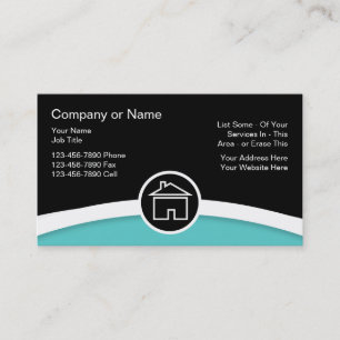 Leistungsstarke Real Anwesen Business Cards Visitenkarte