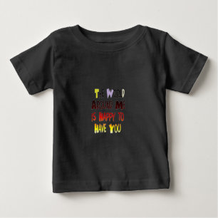 Leistungsstarke Willkommensbotschaft: Ein Motivier Baby T-shirt