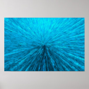 Leistungsstarker Ausbruch blauer Energie   Poster