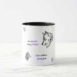 Leistungsstarker Lone Wolf Tasse