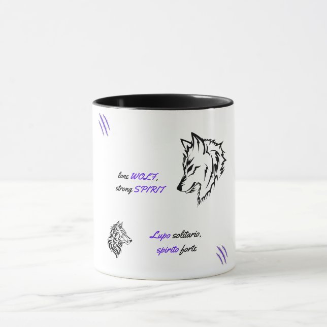 Leistungsstarker Lone Wolf Tasse (Zentrum)