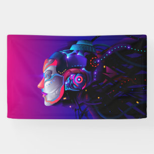 Leistungsstarker Roboter Banner