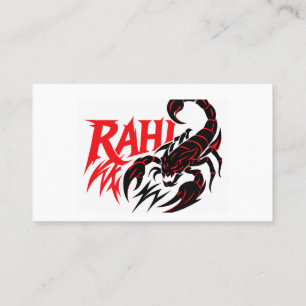 Leistungsstarkes Design der Skorpion-Logos auf der Visitenkarte
