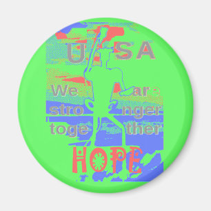 Leistungsstarkes ECO USA Hillary Hoffnung Wir Sind Magnet