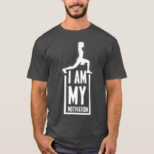 Leistungsstarkes Workout Fitness Design Ich bin me T-Shirt