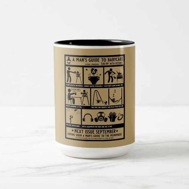 Leitartikel für neue Anzeigen Zweifarbige Tasse (Mittel)
