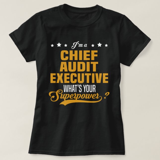 Leitende Führungskraft für Rechnungsprüfung T-Shirt (Design vorne)
