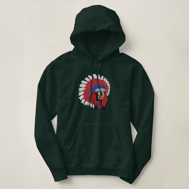 Leiter Bestickter Hoodie (Design vorne)