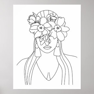 Leiter der Blume Art Poster