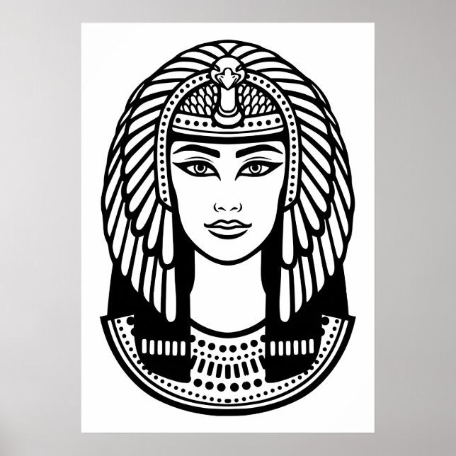 Leiter der Cleopatra-Illustration Poster (Vorne)
