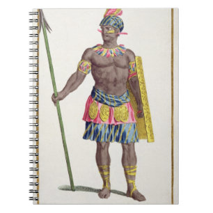 Leiter der Honduraner, 1780 (farbiger Stich) Notizblock