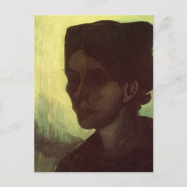 Leiter der jungen Bauernfrau von Vincent van Gogh Postkarte (Vorderseite)