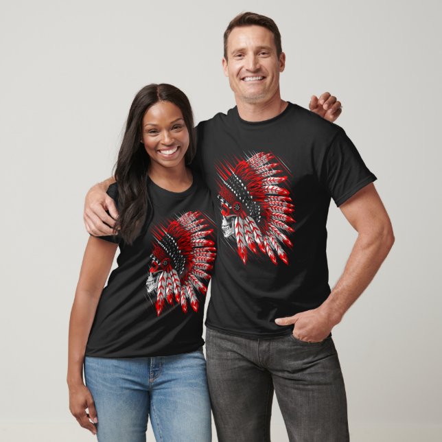 Leiter der Motorräder eines Amerikanischen Ureinwo T-Shirt (Unisex)