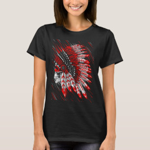 Leiter der Motorräder eines Amerikanischen Ureinwo T-Shirt