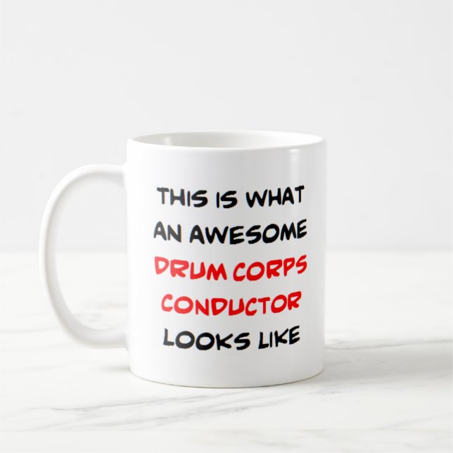 Leiter der Trommelkorps, phantastisch Kaffeetasse (Links)