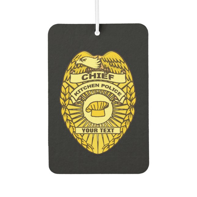 Leiter des Abzeichens der Polizei der Küche Autolufterfrischer (Vorderseite)