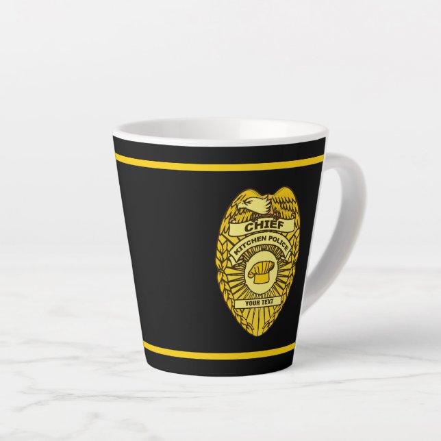 Leiter des Abzeichens der Polizei der Küche Milchtasse (Rechte Ecke)