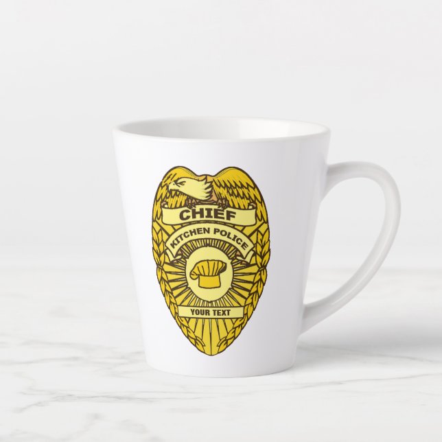Leiter des Abzeichens der Polizei der Küche Milchtasse (Rechts)