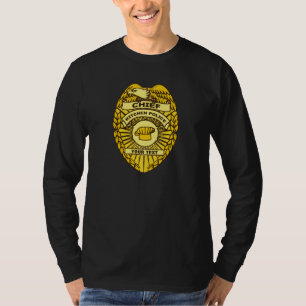 Leiter des Abzeichens der Polizei der Küche T-Shirt