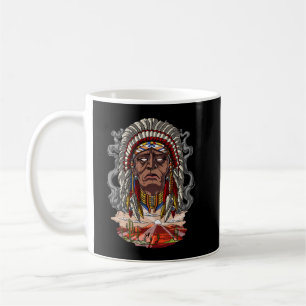 Leiter des Amerikanischen Ureinwohners Kaffeetasse