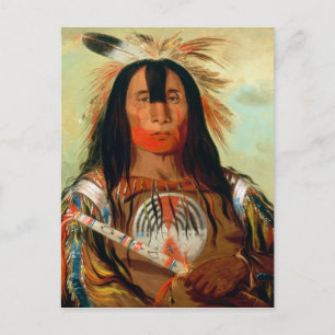 Leiter des Krieges Chef der Blutgruppe Amerikanisc Postkarte