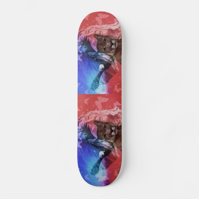 Leiter des nationalen Amerikanischen Ureinwohners Skateboard (Vorderseite)