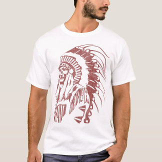 Leiter des systemeigenen Amerikanischen Ureinwohne T-Shirt