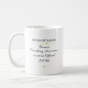 Leiter des Verkaufsbüro-Zitats Kaffeetasse