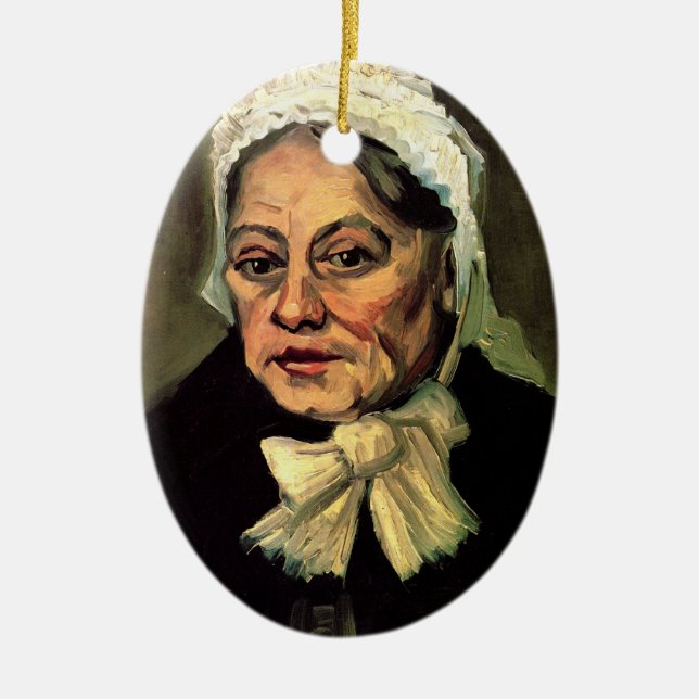 Leiter einer alten Weißen Kapelle von Vincent van  Keramikornament (Vorne)