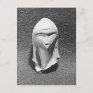 Leiter einer Frau, bekannt als Venus von Brassempo Postkarte