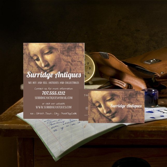 Leiter einer Frau, Leonardo Da Vinci, Antiquitäten Flyer (Von Creator hochgeladen)