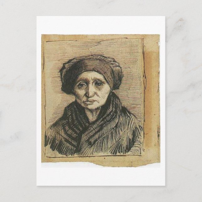 Leiter einer Frau, Vincent van Gogh Postkarte (Vorderseite)