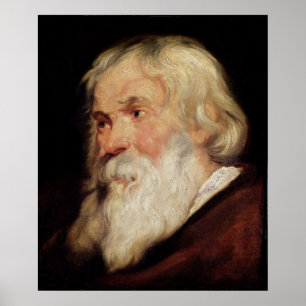 Leiter eines alten Mannes Poster