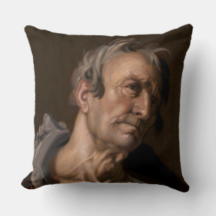 Leiter eines alten Mannes von Abraham Bloemaert Kissen
