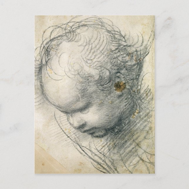Leiter eines Cherub Postkarte (Vorderseite)