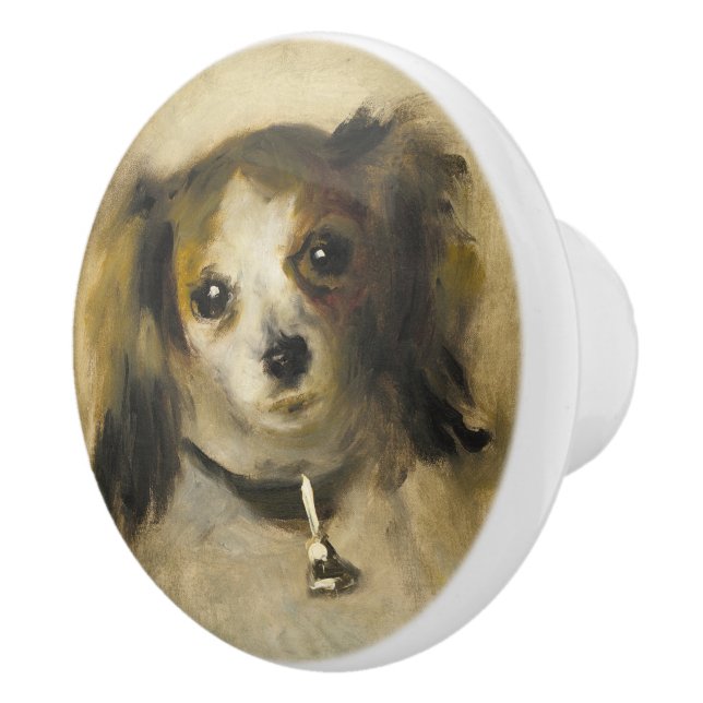 Leiter eines Hundes, Auguste Renoir Art Keramikknauf (Rechts)