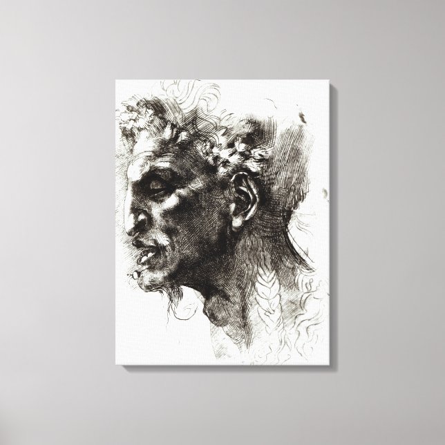 Leiter eines Satyr Leinwanddruck (Vorderseite)