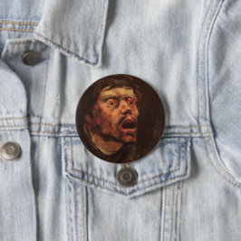 Leiter eines wütenden Mannes (Traurigkeit und Leid Button