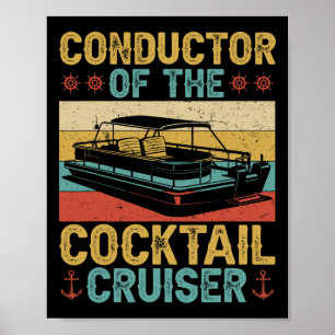 Leiter Heck Kreuzfahrt Bootskapitän Ponton Boot Poster