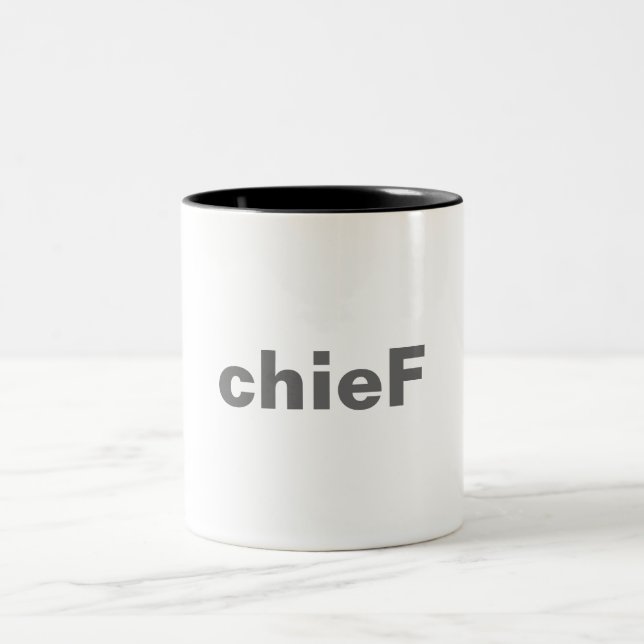 Leiter - Kombüsen-Art Zweifarbige Tasse (Mittel)