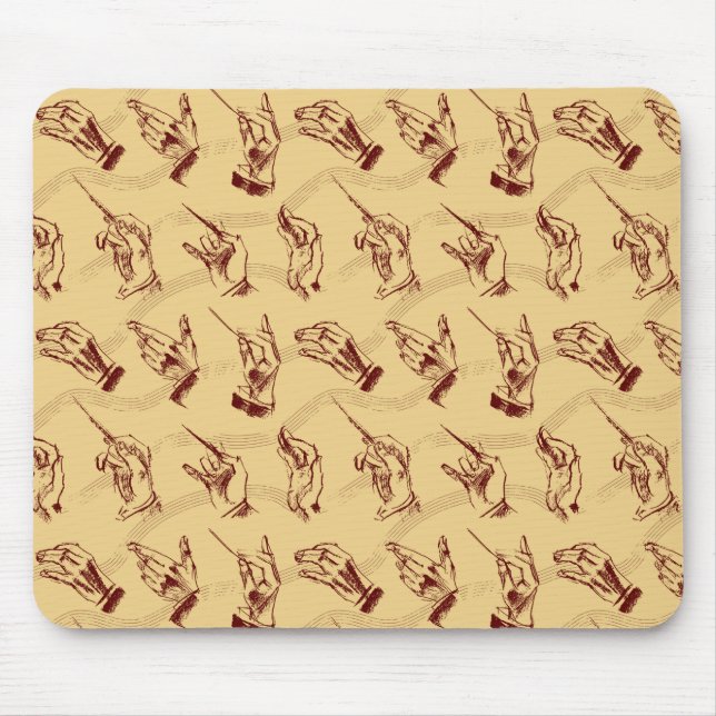 Leiter (Muster in braun und ocker) Mousepad (Vorne)